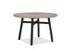 Mesa de madera gris minimalista Mathis con 4 sillas