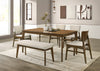 Comedor Rolstan con 4 sillas y banca | Elegancia Contemporánea y Confort