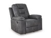 Sillón Reclinable Mecedor Negro Windstade | Calor y Masaje Lumbar