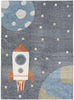 Alfombra Azul Cielo Astra Mediana - Estylo House Muebleria