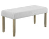 Banca DUNE gris claro gris minimalista para comedor - Estylo House Muebleria