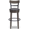 Banco de Bar Caitbrook (1 pz) | Acabado Vintage Gris - Estylo House Muebleria