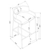 Banco De Barra Comstock, Elegante Banco Vanguardista - Estylo House Muebleria