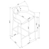 Banco De Barra Comstock, Elegante Banco Vanguardista - Estylo House Muebleria
