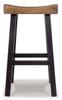 Banco Glosco café para barra o cocina de 77cm, de madera estilo rústico - Estylo House Muebleria