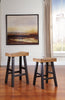 Banco Glosco café para barra o cocina de 77cm, de madera estilo rústico - Estylo House Muebleria