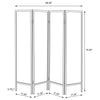 Biombo Divisor de Ambientes Plegable de 4 Paneles Haidera – Estilo Parisino y Elegancia Clásica - Estylo House Muebleria