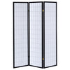 Biombo Plegable Carrie de 3 Paneles – Diseño Moderno en Negro - Estylo House Muebleria