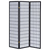 Biombo Plegable Carrie de 3 Paneles – Diseño Moderno en Negro - Estylo House Muebleria