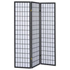 Biombo Plegable Carrie de 3 Paneles – Diseño Moderno en Negro - Estylo House Muebleria