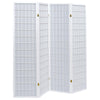 Biombo Plegable Roberto de 4 Paneles – Diseño Moderno en Blanco - Estylo House Muebleria