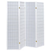 Biombo Plegable Roberto de 4 Paneles – Diseño Moderno en Blanco - Estylo House Muebleria