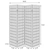 Biombo Plegable Roberto de 4 Paneles – Diseño Moderno en Blanco - Estylo House Muebleria