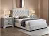 Cama Daphne tamaño Queen, Cama elegante capitoneada - Estylo House Muebleria