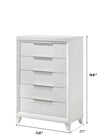 Cama King Cressida, Cama Blanca Moderna Cabecera Tapizada - Estylo House Muebleria