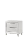 Cama King Cressida, Cama Blanca Moderna Cabecera Tapizada - Estylo House Muebleria