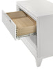 Cama King Cressida, Cama Blanca Moderna Cabecera Tapizada - Estylo House Muebleria