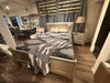 Cama Queen de madera con buro, Cabecera y piecera |Unidades especiales de liquidación| (promoción de dos unidades) - Estylo House Muebleria
