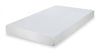 Colchón de Memory Foam Artemisia 6" en vista de producto independiente sobre fondo blanco, mostrando su cubierta blanca acolchada - Estylo House Muebleria