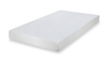 Colchón de Memory Foam Artemisia 8" en vista de producto independiente sobre fondo blanco, mostrando su cubierta blanca acolchada - Estylo House Muebleria