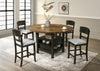Comedor Alto Con 4 Sillas, ¡ Mesa Con Plato Giratorio ! - Estylo House Muebleria
