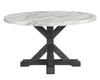 Comedor Circular Vance Con 4 Sillas, apariencia marmol - Estylo House Muebleria