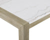 Comedor minimalista DUNE de marmol | 4 sillas - Estylo House Muebleria