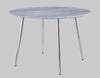 Comedor Tola Con 4 Sillas Mesa Minimalista Apariencia Mármol - Estylo House Muebleria