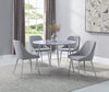 Comedor Tola Con 4 Sillas Mesa Minimalista Apariencia Mármol - Estylo House Muebleria