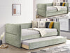 Daybed Philipa Verde con Cama Nido | Sofá Cama Canguro Moderno - Estylo House Muebleria