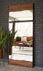 Espejo de Piso Panchali con bordes de madera Elegancia Minimalista para tu Hogar - Estylo House Muebleria