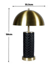 Lampara De Buro Dorada Y Negra Elegante, Lampara De Metal - Estylo House Muebleria
