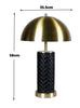 Lampara De Buro Dorada Y Negra Elegante, Lampara De Metal - Estylo House Muebleria
