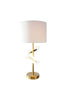 Lampara Elegante De Mesa Lampara Decorativa Dorada Para Buró - Estylo House Muebleria