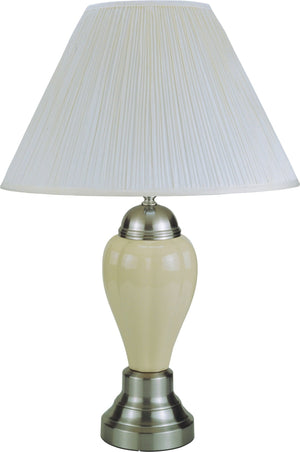 Lampara Porcelain Blanca, Lampara De Buro, Luz De Noche - Estylo House Muebleria