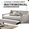 Lianna Cama Canguro Matrimonial con Trundle (Daybed Premium) - Estylo House Muebleria