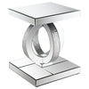 Mesa lateral elegante, Breena, mesa de cristal para sala - Estylo House Muebleria