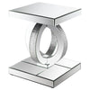 Mesa lateral elegante, Breena, mesa de cristal para sala - Estylo House Muebleria