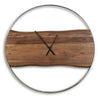 Reloj De Pared Panchali Minimalista De Madera Y Borde Metal - Estylo House Muebleria