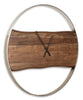 Reloj De Pared Panchali Minimalista De Madera Y Borde Metal - Estylo House Muebleria
