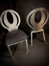 Set de dos sillas de comedor de metal cromado |Unidades especiales de liquidación| (promoción de dos unidades) - Estylo House Muebleria