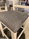 Set de sillas para comedor blanco 2 SILLAS DE MADERA blanca tapizada |Oferta especial set de 2| - Estylo House Muebleria