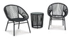 Set Para Exterior, Sillones De Jardín Y Mesa De Mimbre - Estylo House Muebleria