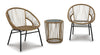 Set Para Exterior, Sillones De Jardín Y Mesa De Mimbre - Estylo House Muebleria