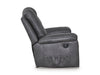 Sillón Reclinable Mecedor Negro Windstade | Calor y Masaje Lumbar - Estylo House Muebleria
