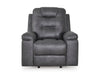 Sillón Reclinable Mecedor Negro Windstade | Calor y Masaje Lumbar - Estylo House Muebleria