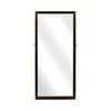 Espejo de pared o de piso elegante con margo de madera