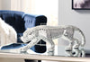 Jaguar decorativo de cristal, art deco