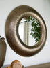Espejo De Pared Circular Con Marco Dorado Decorativo