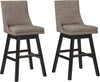 Banca moderna para barra gris, silla minimalista giratoria